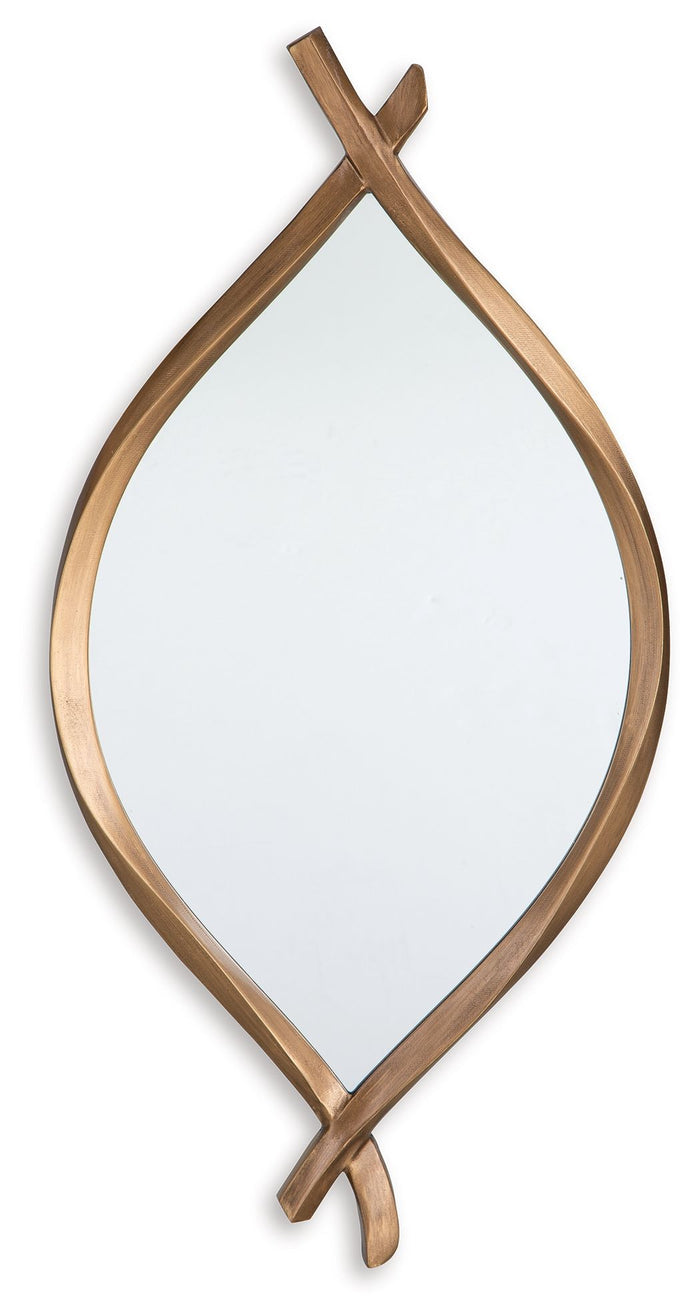 Bartner - Accent Mirror - Antique Gold Finish