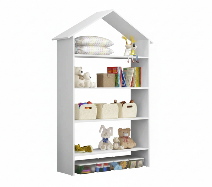 Bookcase 2371 Decorative Shelf 160*103*22.5Cm White (Limited 3 Months Warranty)