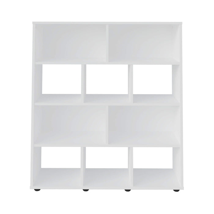 Bookcase Book 3466 Ten Niches 91*25*109Cm White (Limited 3 Months Warranty)
