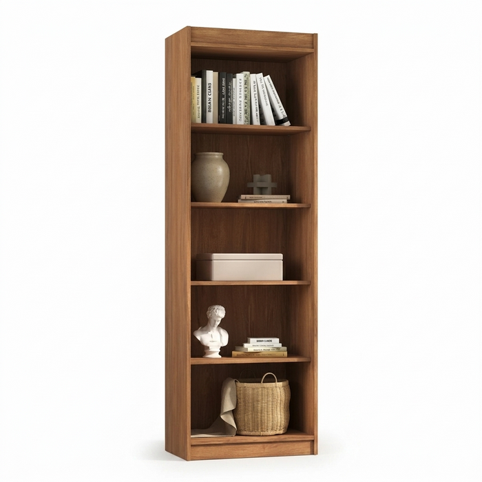 Bookcase Sapiranga 0187R-491 With 4 Shelves H177*W57*D34Cm Acacia (Limited 3 Months Warranty )