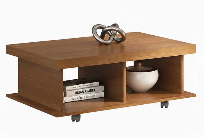 Coffee Table Dunas 4632 2 Niches 90*59*35Cm Cherry (Limited 3 Months Warranty)