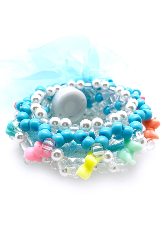 LASR Digital Cloud Light Up Ribbon Rave Kandi Bracelet — product view
