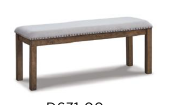 DINING UPH BENCH MORIVILLE D631-00