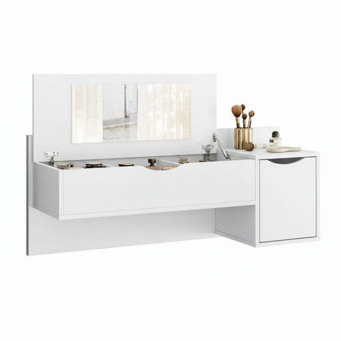 Dresser Blush 15773-135 2 Drawers With Mirror 100*41*33Cm White (Limited 3 Months Warranty)