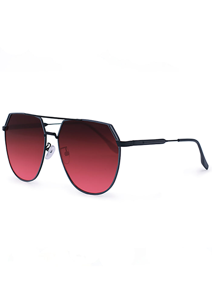 TopFoxx Farrah Sunglasses in ruby — side view