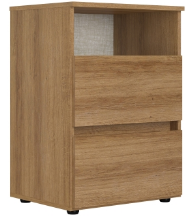 Night Stand Condessa 5886 2 Drawers W48*H68*D38Cm Almendra (Limited 3 Months Warranty )
