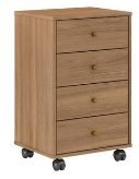 Night Stand Presence 9070 134 4 Drawers W45*72*36Cm Almond ( Iimited 3 Months Warranty )