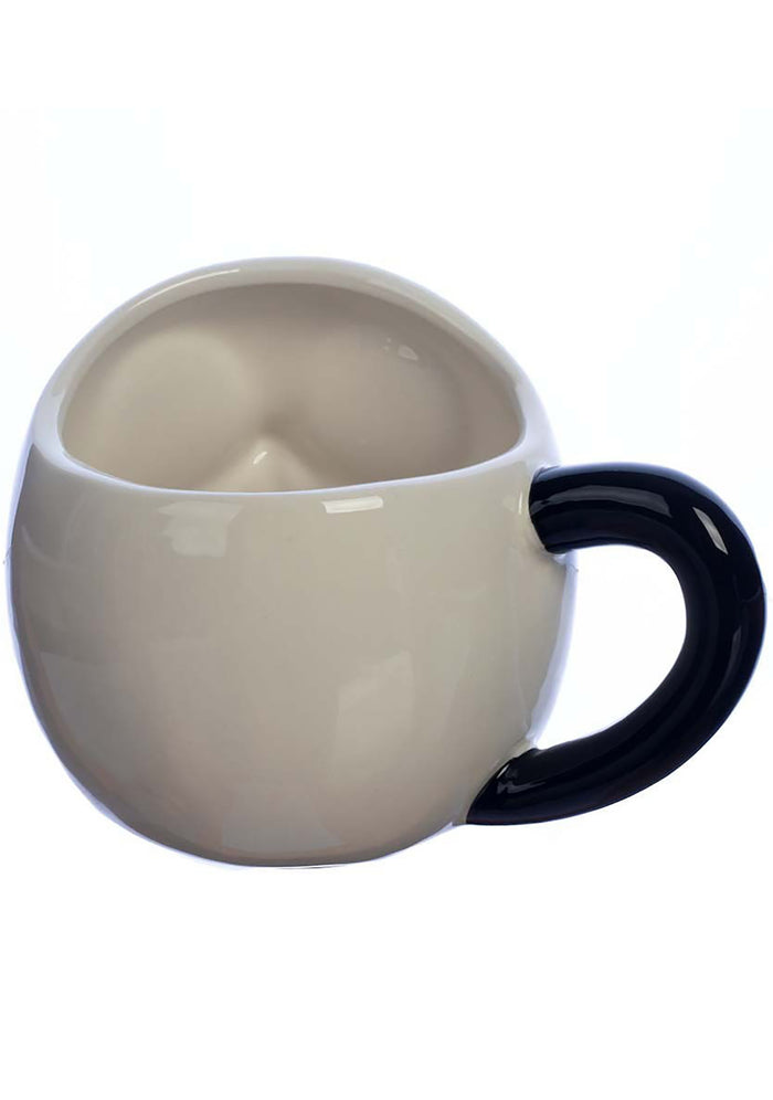 Bioworld Nightmare Before Christmas Jack Skellington Mug in black white — back view