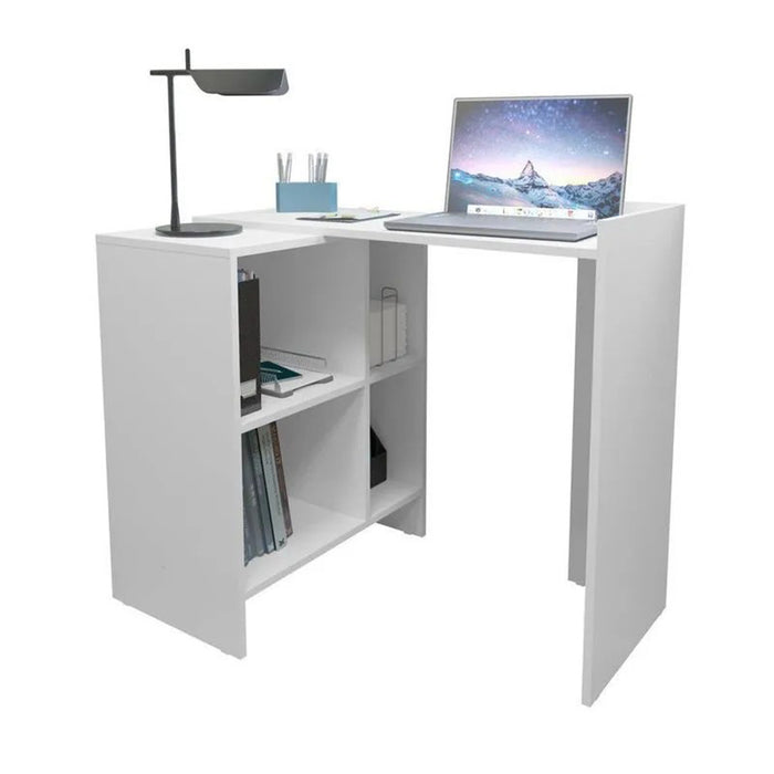 Office Table 2562 1 Shelve 79.8*121.5*37.5Cm White (Limited 3 Months Warranty)