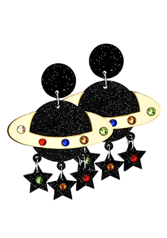 LASR Planet Gleam Resin Earrings — product view