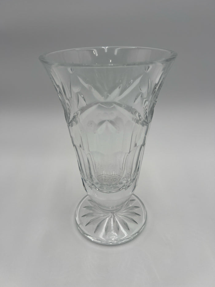 WATERFORD CRYSTAL VASE STARBURST DESIGN FOOTED BASE