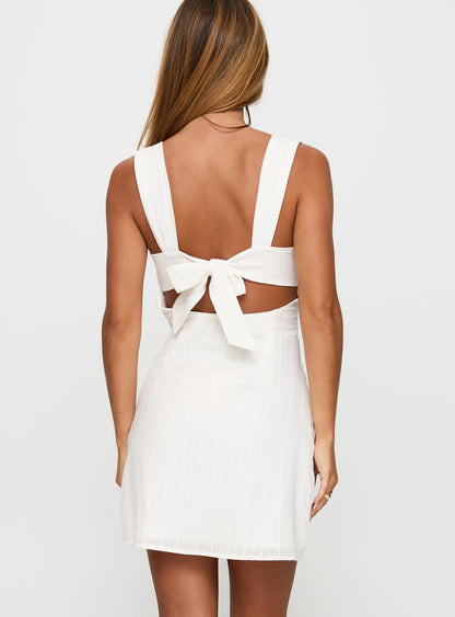 Anyone But You Mini Dress White