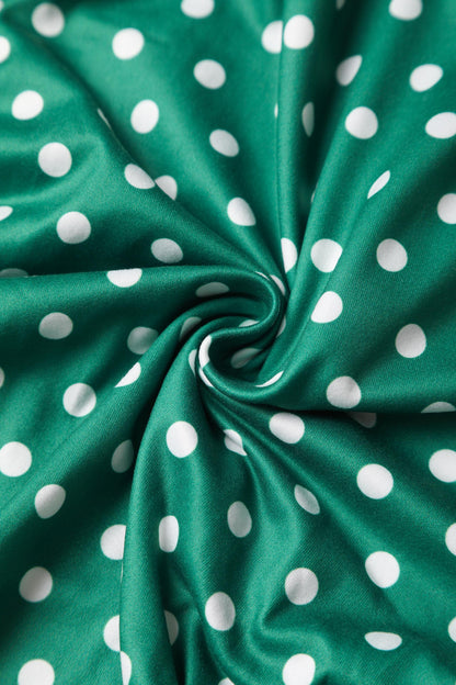 Matilda Green Polka Dot Wrap Dress