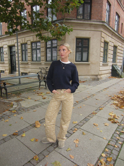 Mirah pants with pattern - Beige