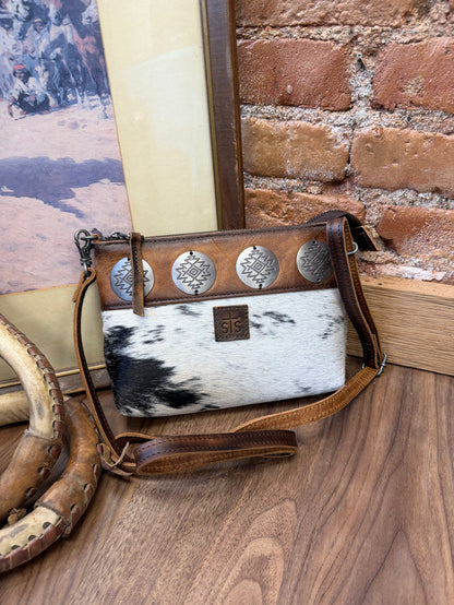 STS Ranchwear Grace Vaquero Concho Genuine Leather Crossbody Purse STS34150