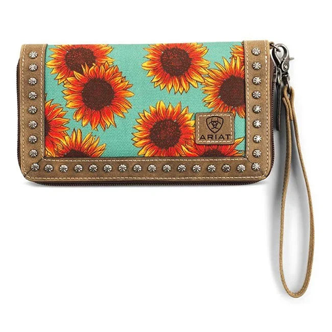 Ariat Sunflower Clutch Wristlet Wallet A770015427
