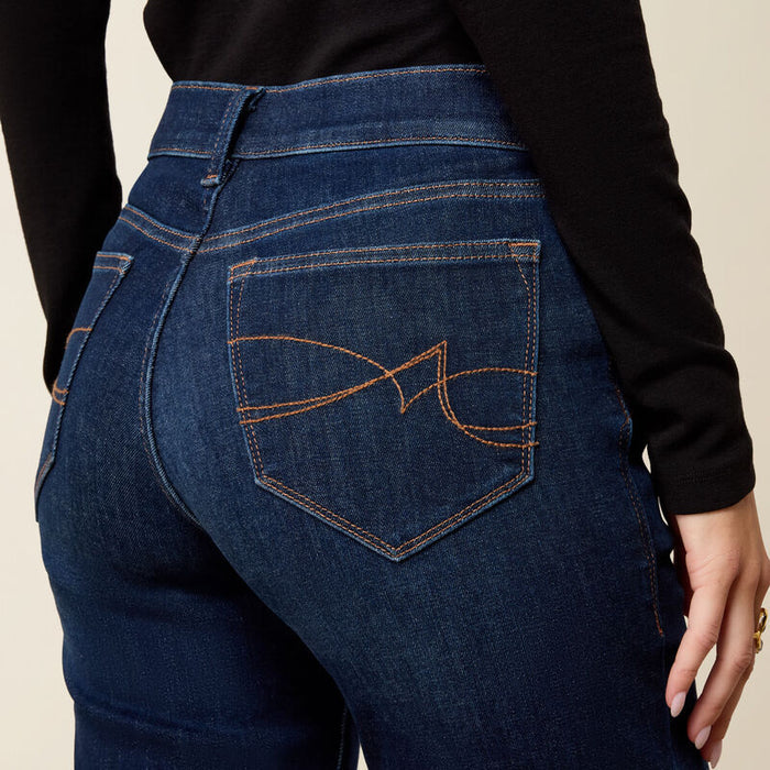 Ariat Women's Revel Dark Wash Ultra Stretch Mid Rise Vilma Trouser Jeans 10079195