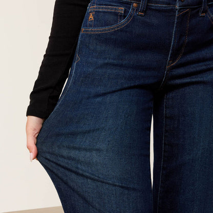 Ariat Women's Revel Dark Wash Ultra Stretch Mid Rise Vilma Trouser Jeans 10079195