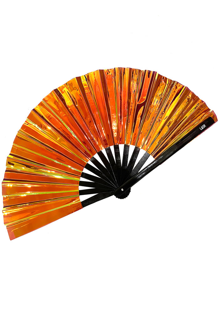 LASR Atomic Phoenix Iridescent Fluid Rave Fan — product view