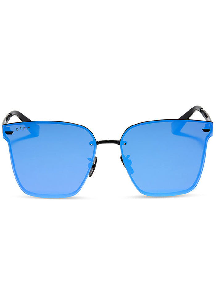 Bella V Polarized Sunglasses in Black/Purple
