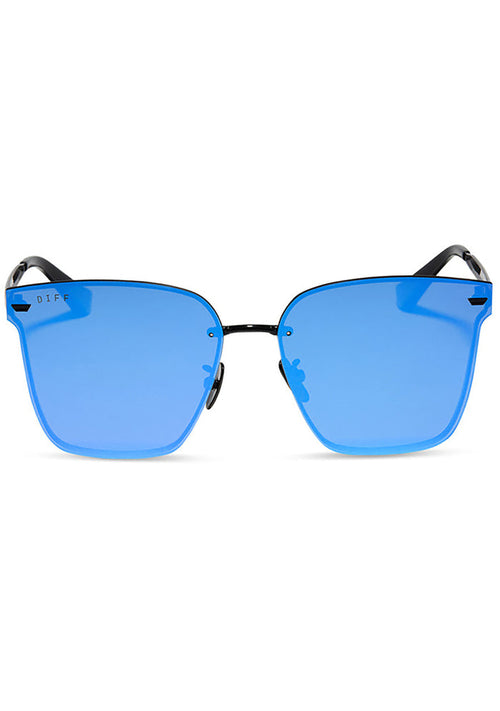 Bella V Polarized Sunglasses in Black/Purple