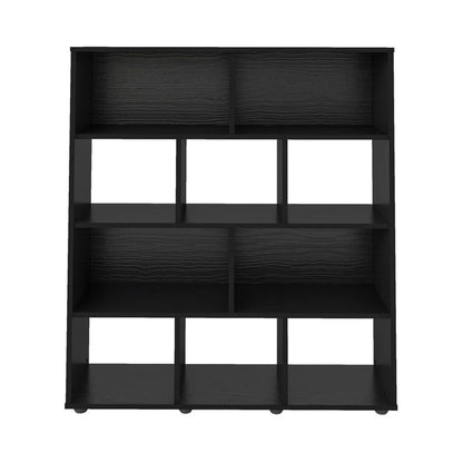 Bookcase Book 4054 10 Niches  91*25*109Cm Black  (Limited 3 Months Warranty)