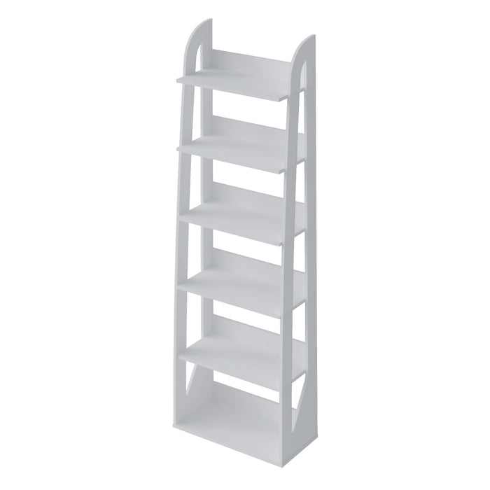 Bookcase Floripa 4363 6 Shelves  60*30*183.5Cm White (Limited 3 Months Warranty)