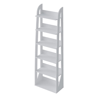 Bookcase Floripa 4363 6 Shelves  60*30*183.5Cm White (Limited 3 Months Warranty)