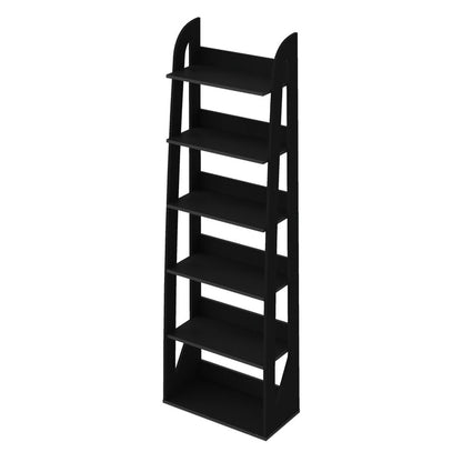 Bookcase Floripa 4364 6 Shelves  60*30*183.5Cm Black (Limited 3 Months Warranty)