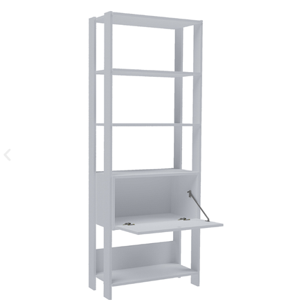 Bookcase Match 4372 4 Shelves  63*32*166Cm White (Limited 3 Months Warranty)