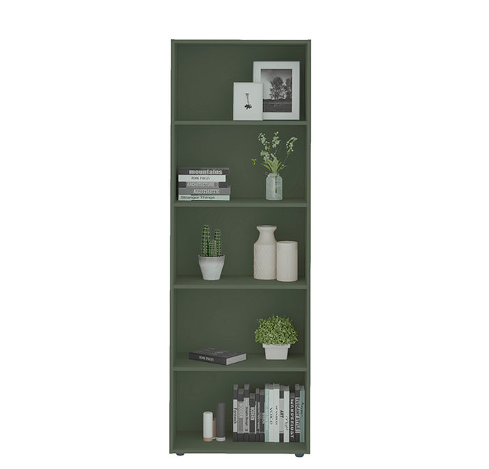 Bookcase Multy 4583 Five Shelves  60*30*180Cm Mint  (Limited 3 Months Warranty)