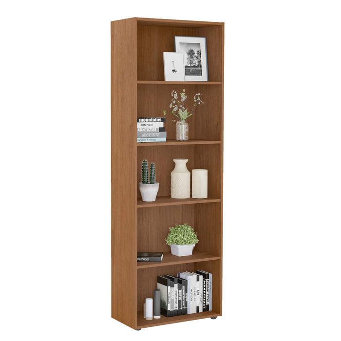 Bookcase Multy 4624 Five Shelves  60*30*180Cm Cherry  (Limited 3 Months Warranty)