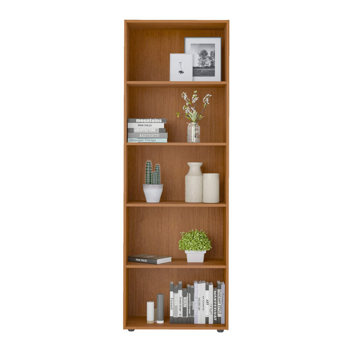 Bookcase Multy 4624 Five Shelves  60*30*180Cm Cherry  (Limited 3 Months Warranty)