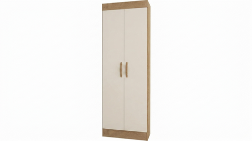 Cabinet Uruguay 0184R-355 2 Doors  H183*W62*D32Cm Canela/ Off White ( Limited 3 Months Warranty )