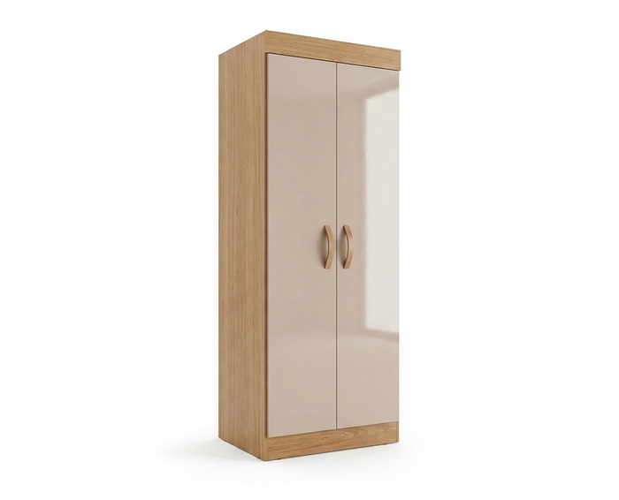 Cabinet Uruguay 0184R-490 2 Doors  H183*W62*D32Cm Acacia/Reflecta Shine (Limited 3 Months Warranty)