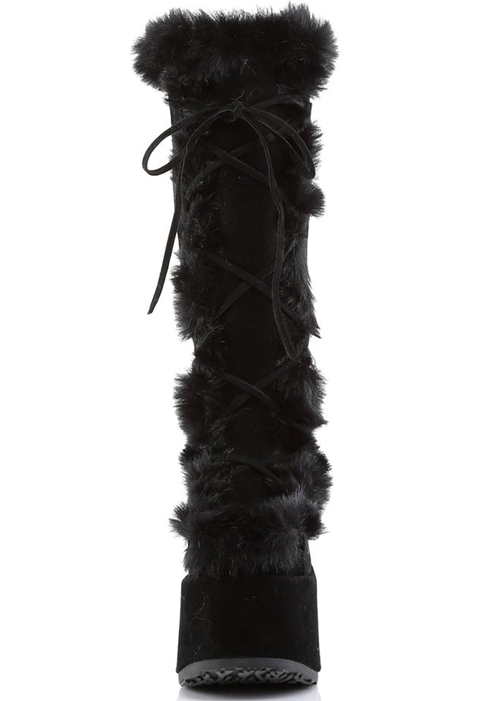 CAMEL 311 Night Watch Black Platform Boots