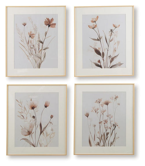 Chettings - Wall Art Set (Set of 4) - Beige / Gray / Blush