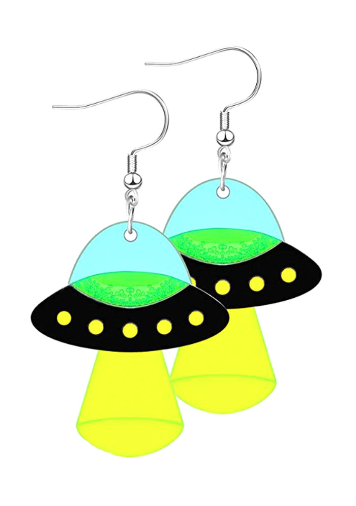 LASR Close Encounter UFO Resin Earrings — product view