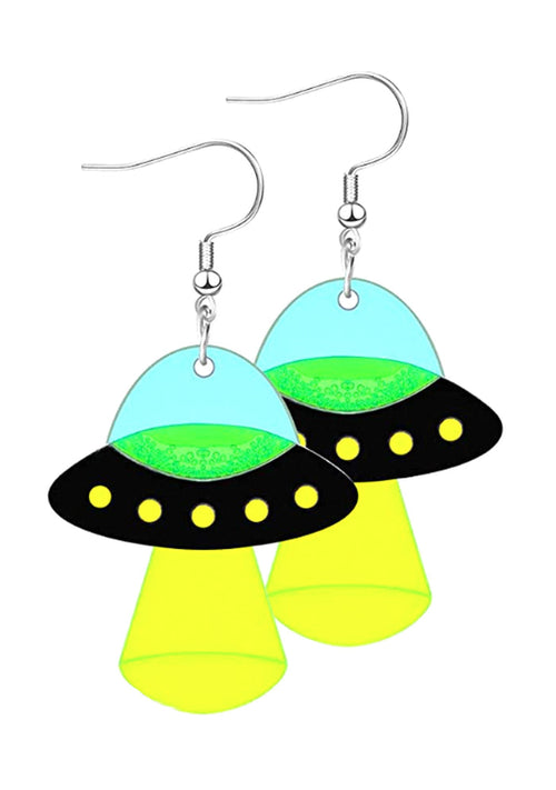 LASR Close Encounter UFO Resin Earrings — product view