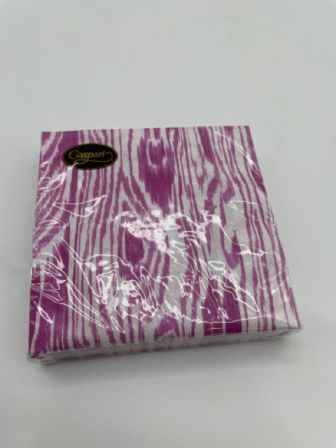 COCKTAIL NAPKIN WOODGRAIN FUCHSIA