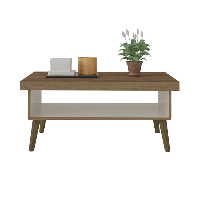 Coffee Table Lucca 3840 Retro Design  91*59*44.5Cm Pine/Off White  (Limited 3 Months Warranty)