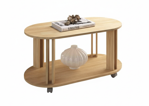 Coffee Table Mundi 4620 Oval Design  91*45*44Cm Natural  (Limited 3 Months Warranty)