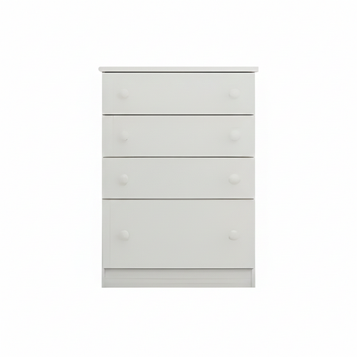 Commode 2661 4 Drawers  85.5*61*38.5Cm White  (Limited 3 Months Warranty)