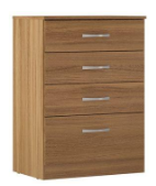 Commode Astral 4460/134 4 Drawers  62*86*41Cm Almond (Limited 3 Months Warranty)