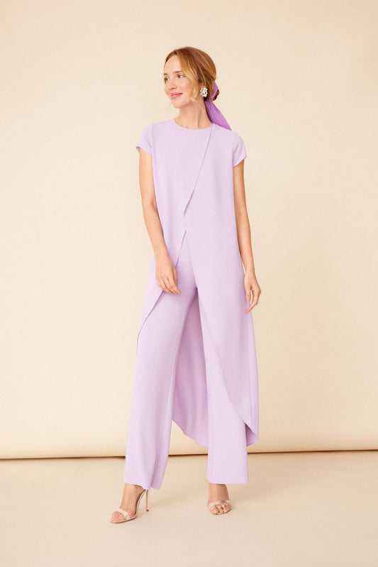 Conjunto Top Maca + Pantalon Lisa Lilac · Wisteria ·
