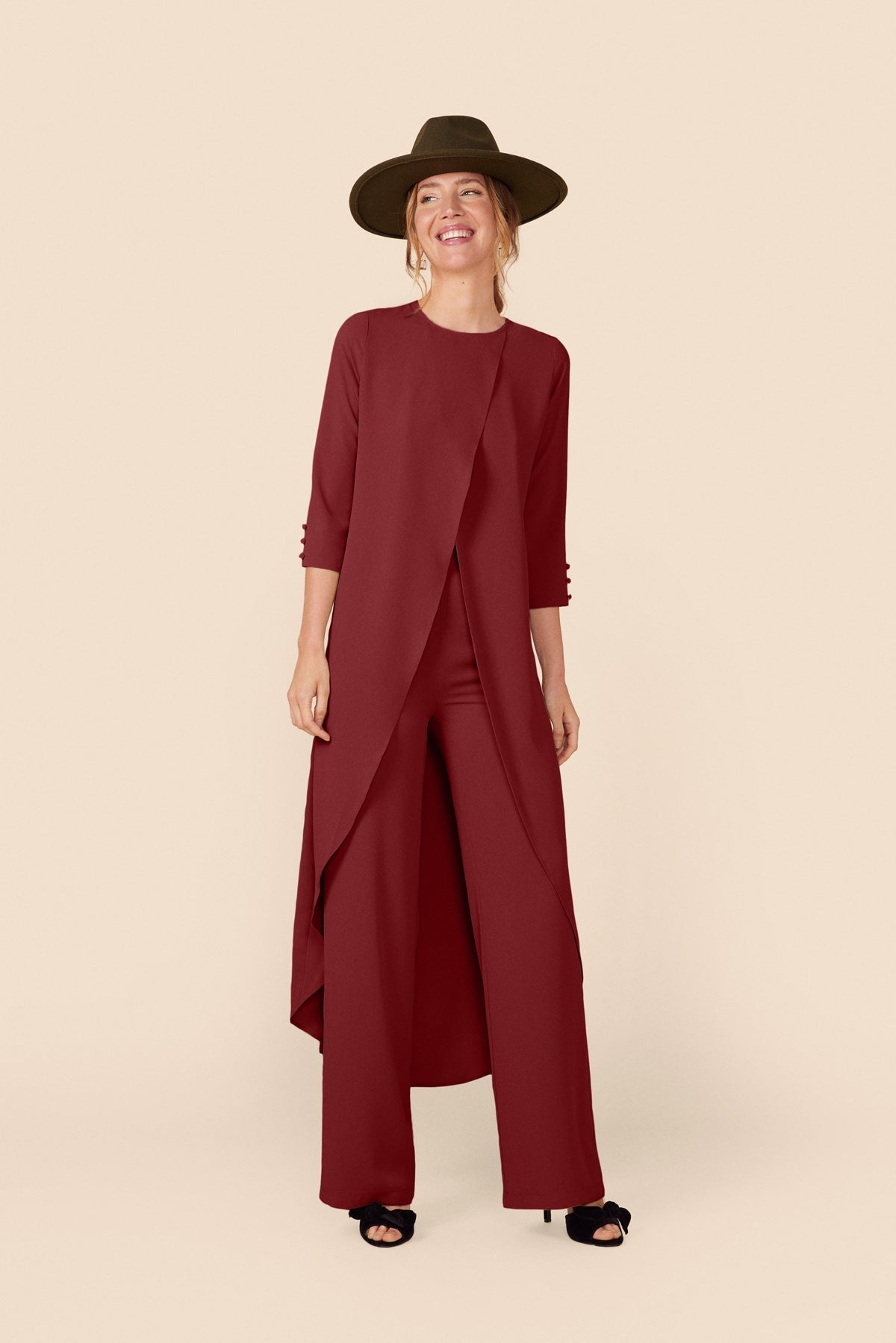 Conjunto Top + Pantalon Doris Merlot · Alegoria ·