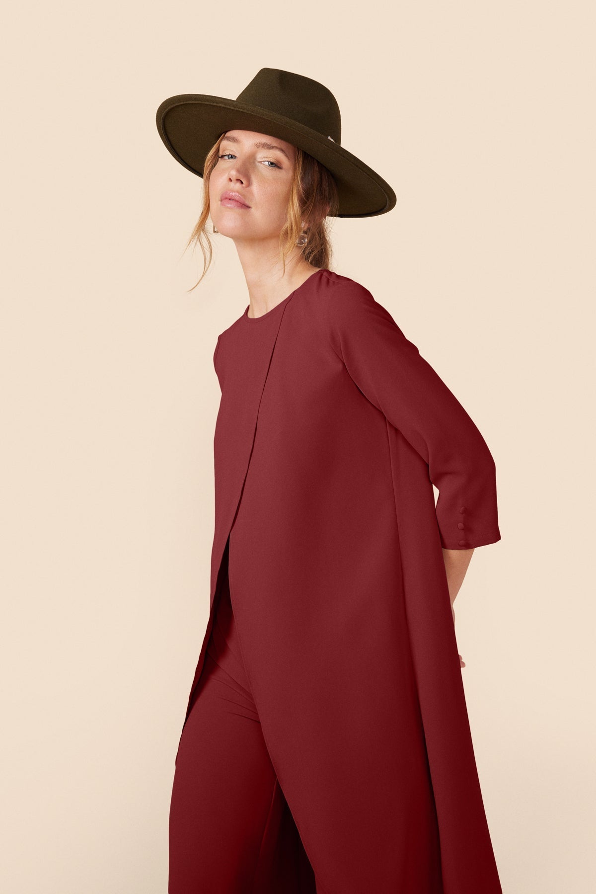 Conjunto Top + Pantalon Doris Merlot · Alegoria ·