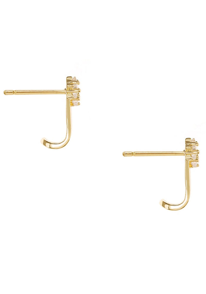 Ettika Constellation Wrap Earrings in gold — side view