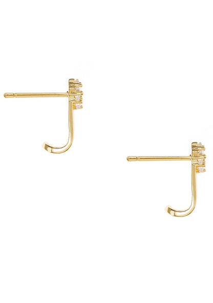 Ettika Constellation Wrap Earrings in gold — side view