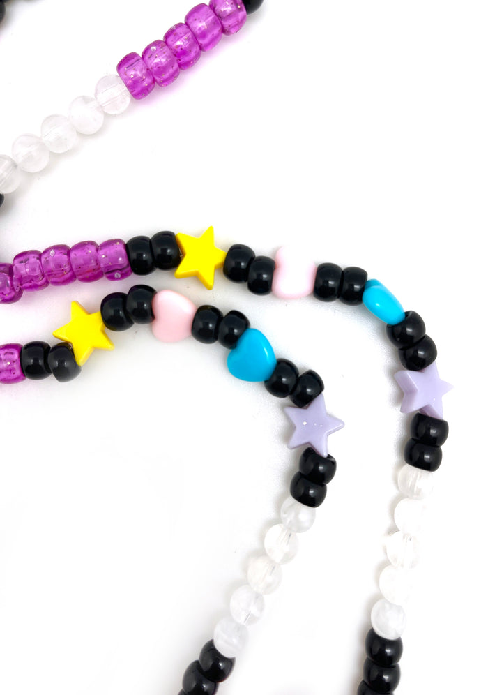 LASR Cosmic Voyage Rave Kandi Necklace — product view